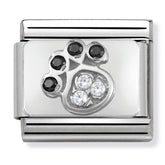 Nomination Composable Classic Link 330304/14 Paw Print with CZ in 925 Silver